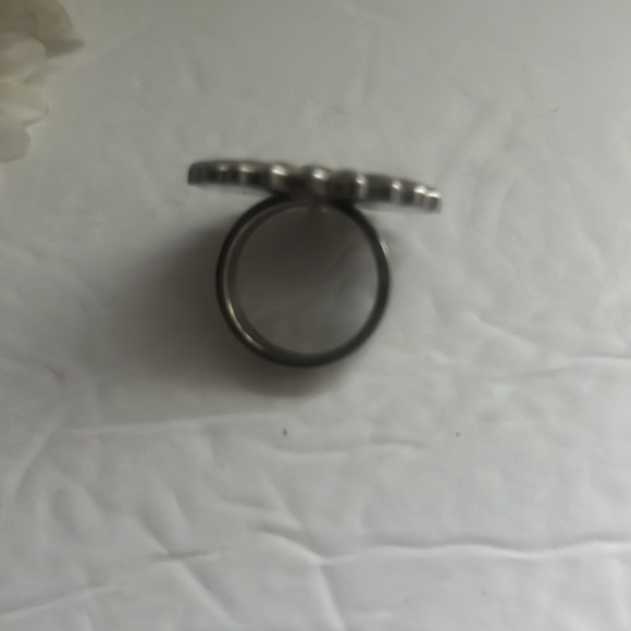 Stainless Steel sunflower Ring. - Picture 4 of 6